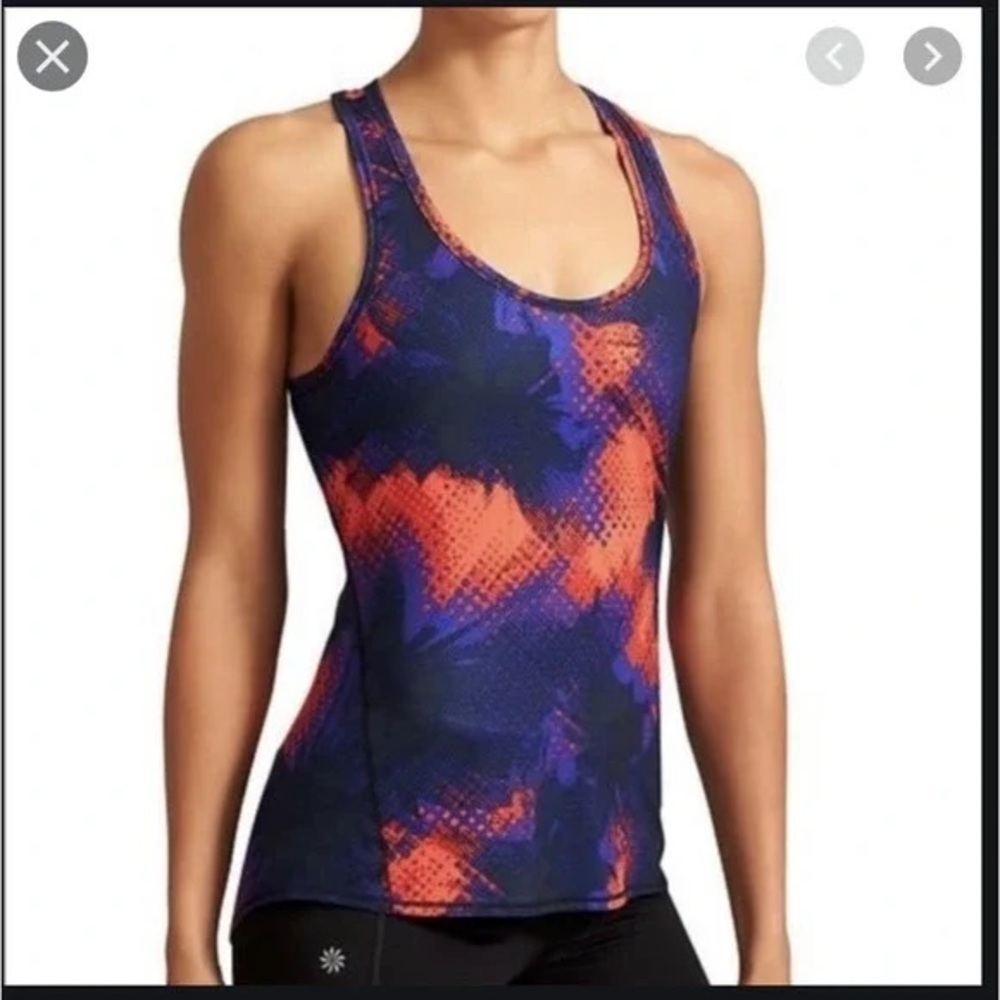 Athleta Tank Top Women Electro Chi Racerback UPF Wicking Breathable Shirt